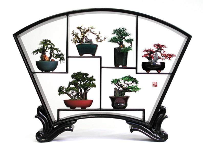 盆景几架提高你的装饰与这些手工制作的盆景站