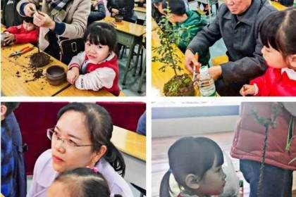 重庆举办中国盆景走进校园美育亲子课