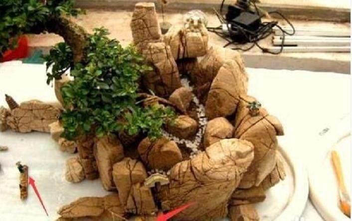 图解 假山观赏盆景怎么制作