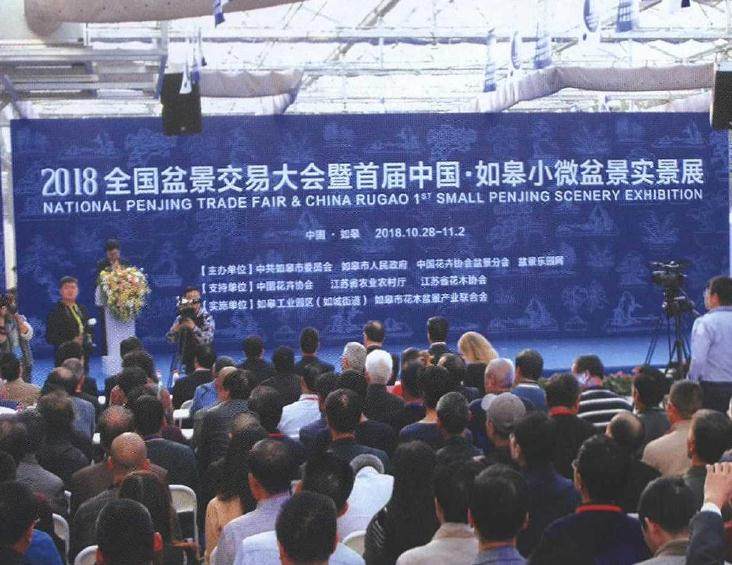 如皋小微盆景实景展在中国国际园艺城盛大开幕