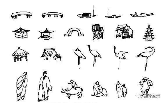 盆景的几架怎么配置与陈设 图片