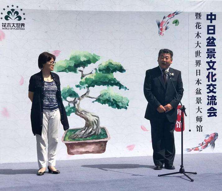 日本盆景大师馆正式亮相花木大世界