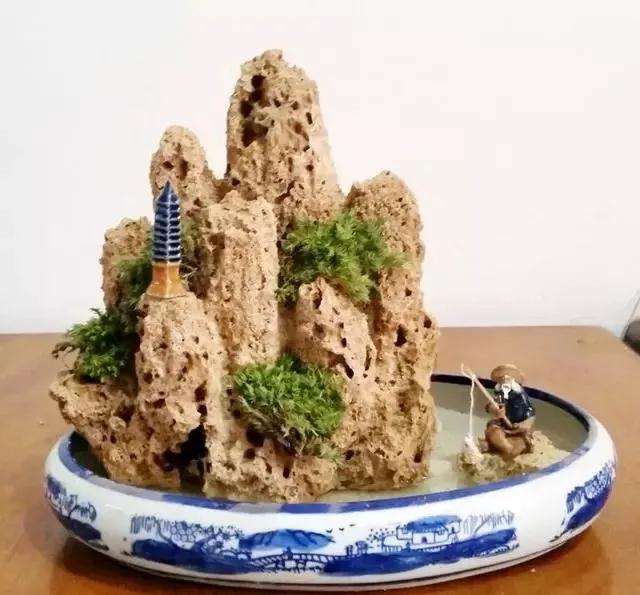 上水石盆景盆底铺什么