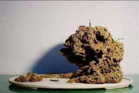 怎么用上水石做假山盆景?