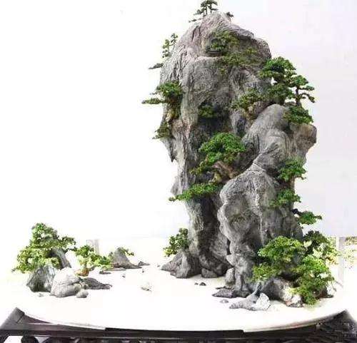 山水盆景怎么配盆布局的方法