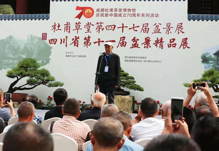 川派盆景精品展昨日盛大开幕