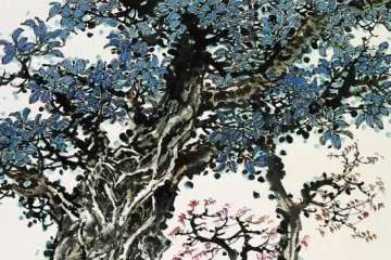 油画与盆景的创新结合