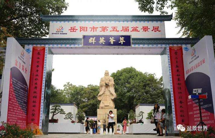 第五届岳阳盆景展在金鹗公园成功举行
