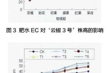 肥水EC对辣椒盆栽株高 株幅的影响