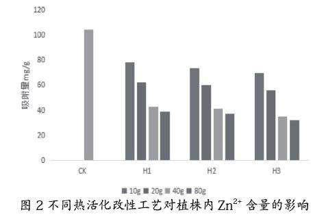 不同热活化处理对盆栽小麦重金属的影响