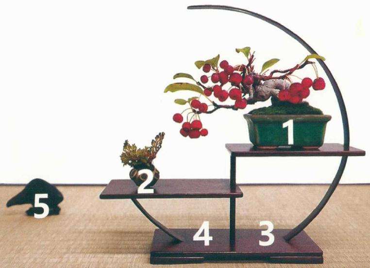 盆景圆形博古架怎么使用的方法