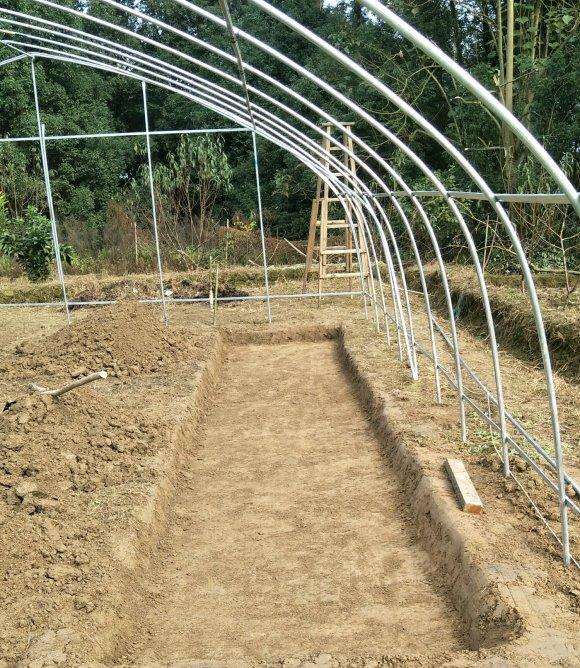 图解 在重庆怎么搭建多肉大棚的过程