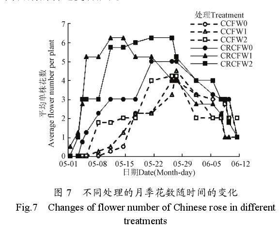 不同肥料配施保水剂对月季花生长的影响