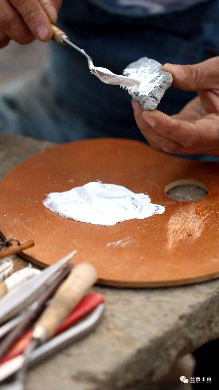 图解 水旱盆景《马栖松林》的制作过程