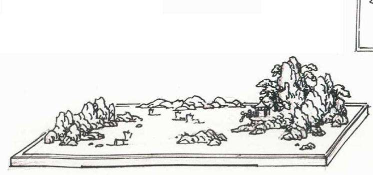 山水盆景怎么构图的4个要点