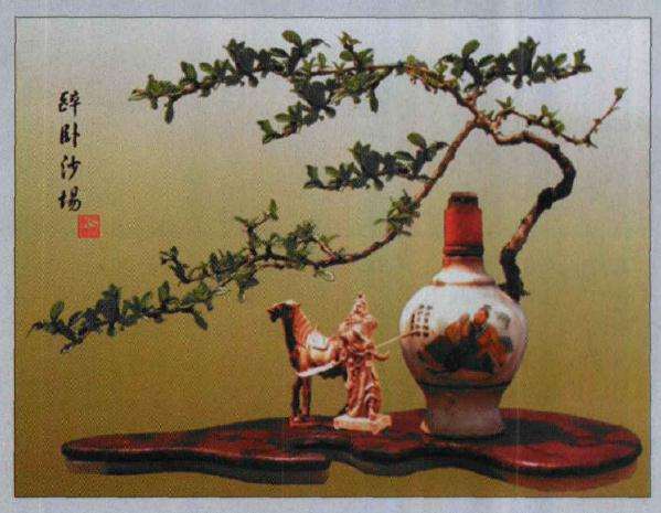 林瑞温怎么制作酒瓶盆景的方法