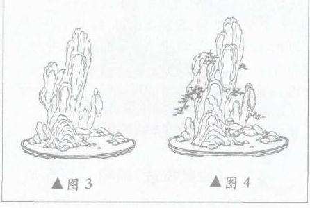 山水盆景《巴山夜雨》是怎么制作的