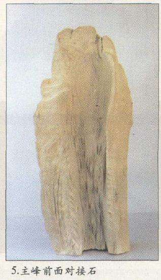 山水盆景主峰前面对接石