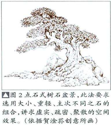 点石式点石式盆景
