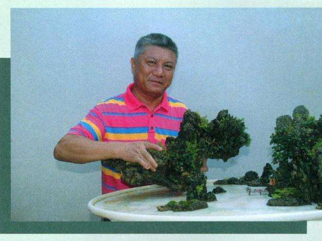 这是岭状山石盆景造型的关键和核心