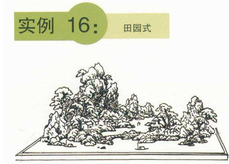怎么制作田园式山水盆景的方法