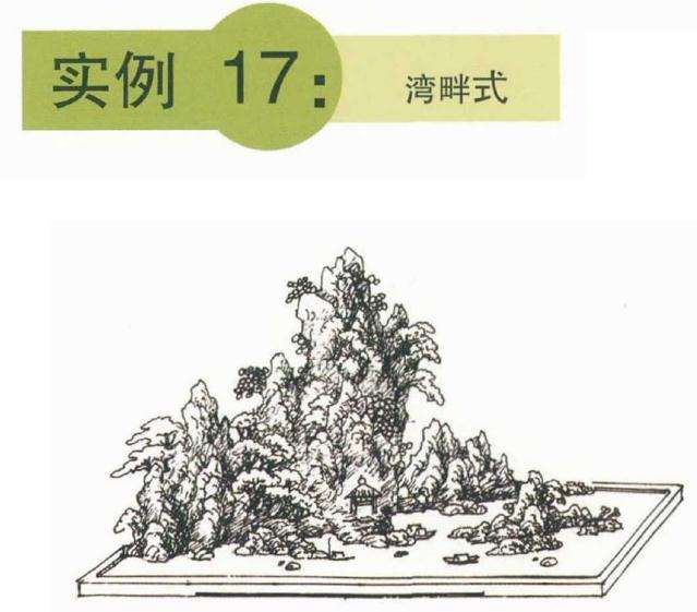 怎么制作湾畔式山水盆景的方法