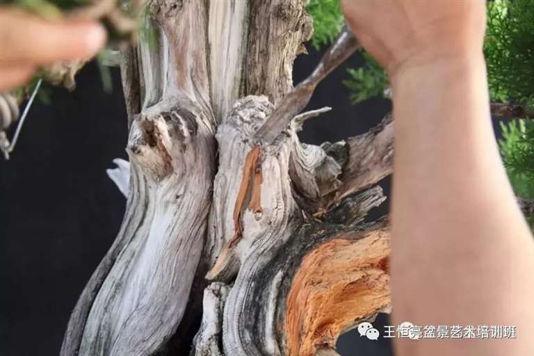 对另一个截面进行雕琢