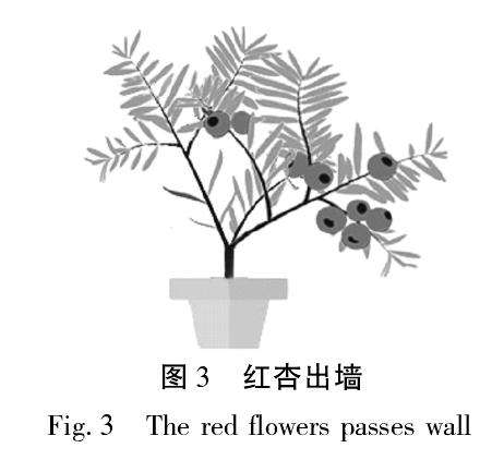 东北红豆杉盆景红杏出墙