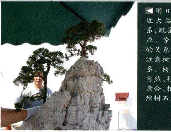 配植时注意近大远小的比例关系