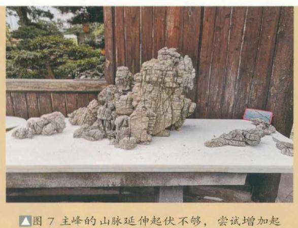 图解 山水盆景《惊涛一笑万山去》创作小记