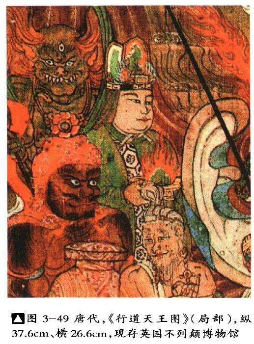 敦煌藏经洞《行道天王图》中的山石盆景