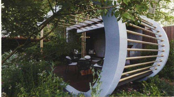 切尔西花卉展览的2个花园作品 图片