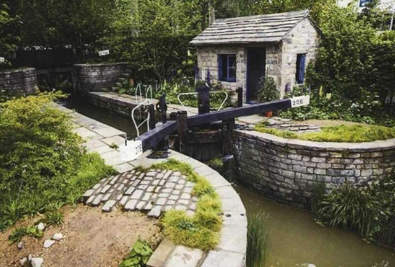 切尔西花卉展览的2个花园作品 图片