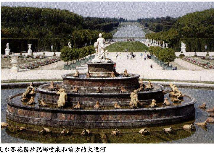 法国巴黎的凡尔赛宫花园