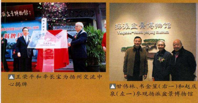 2010 扬州盆景交流中心揭牌仪式