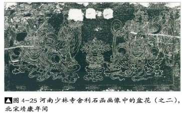 佛画与孝经插图中的盆花和盆景