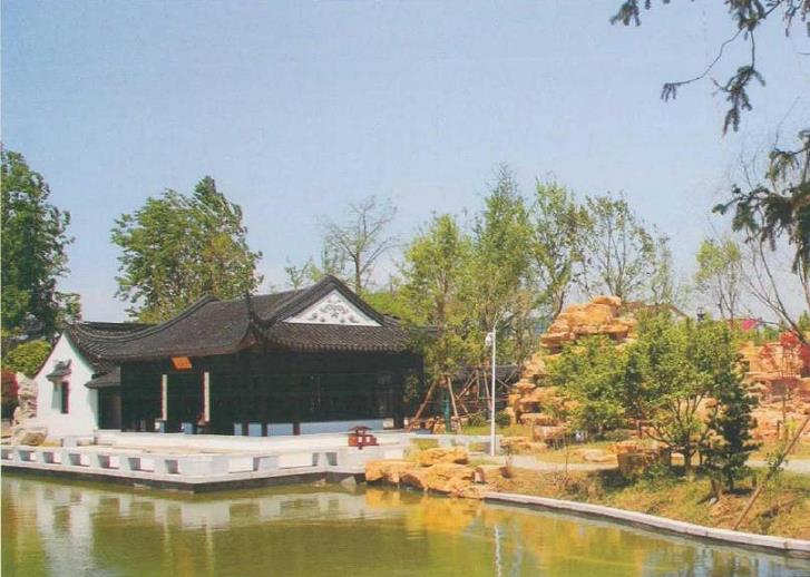 张延信水旱盆景《疏木江天》欣赏 图片