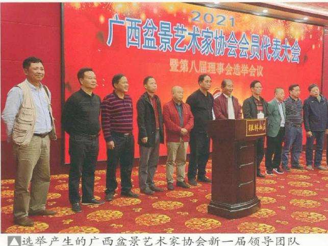 广西盆景艺术家协会成功换届