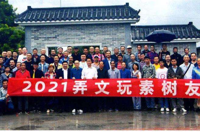 容桂盆景协会盆景园举行弄文玩素