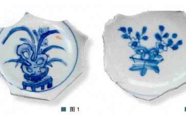 明代的瓷器中的盆景画 图片