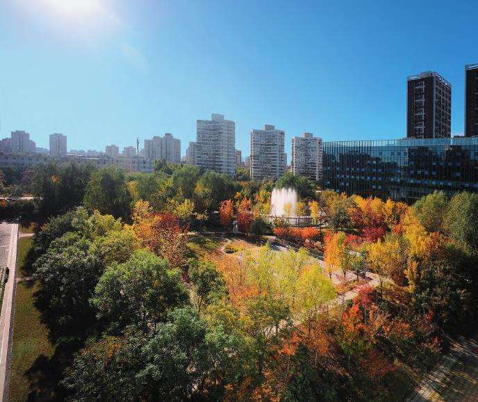 北京利星行中心的景观设计 图片