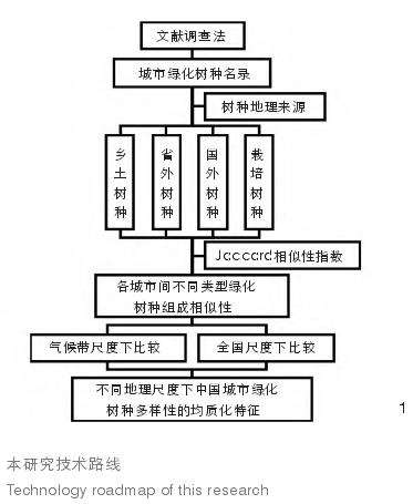 中国城市绿化树种多样性的均质化特征