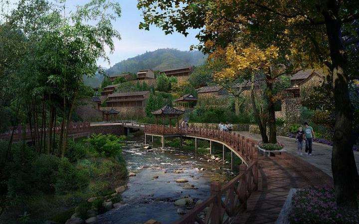 山地水岸型传统村落景观的5个特征分析