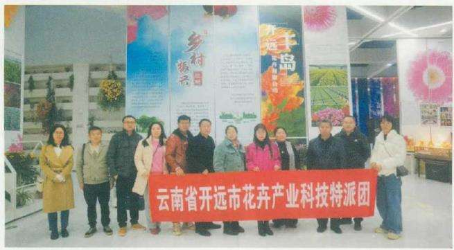 开远花卉科技特派团助力三农