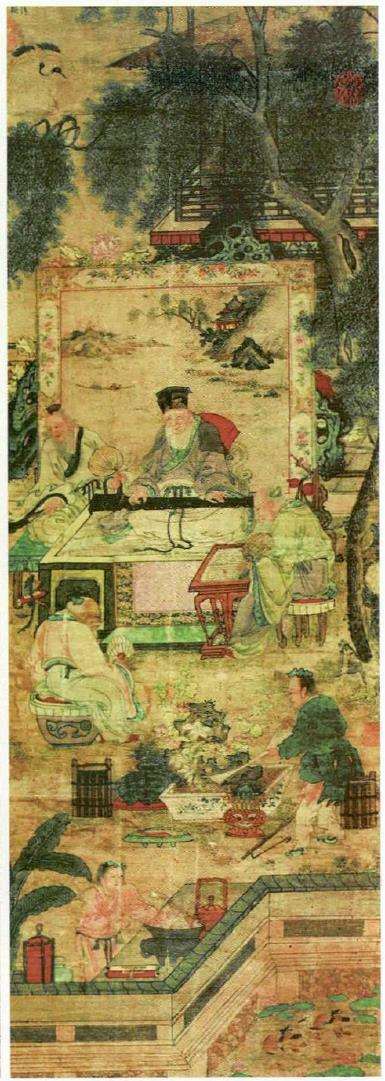 文人绘画作品中的5个山石盆景 图片