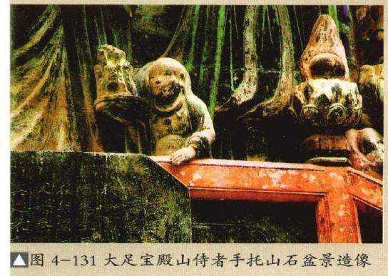 重庆大足石刻中的山石盆景