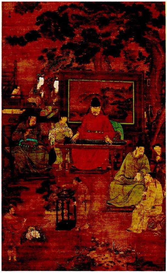 元代文人绘画作品中的3个植物类盆景 图片