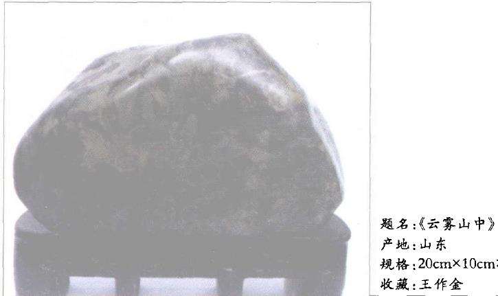 竹叶青石虽具纹样型 但石表面外衣粗糙