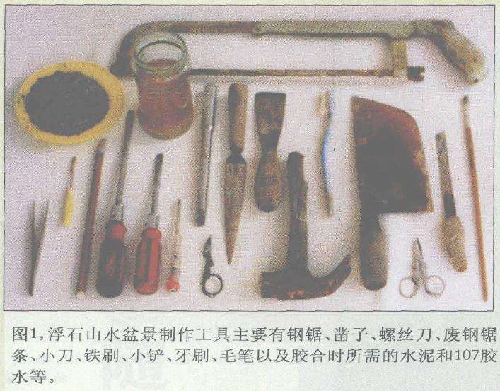 图解 浮石山水盆景怎么加工制作的13个步骤