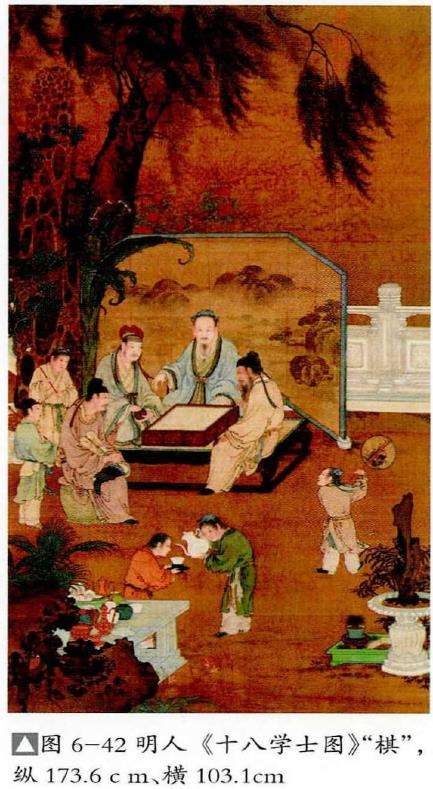 明代十八学士图种的盆景 图片